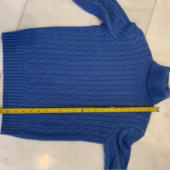 Ralph Lauren sport blue turtleneck sweater excellent condition M - Picture 6 of 8